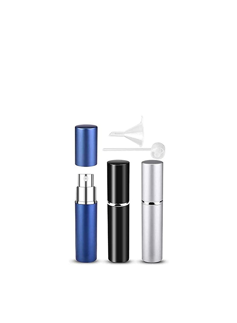 SYOSI Mini Perfume Atomisers Bottles Refillable Fine Mist Spray Bottles Portable Travel Atomizer Bottle Set with Funnel and Perfume Diffuser Pump - Image 1