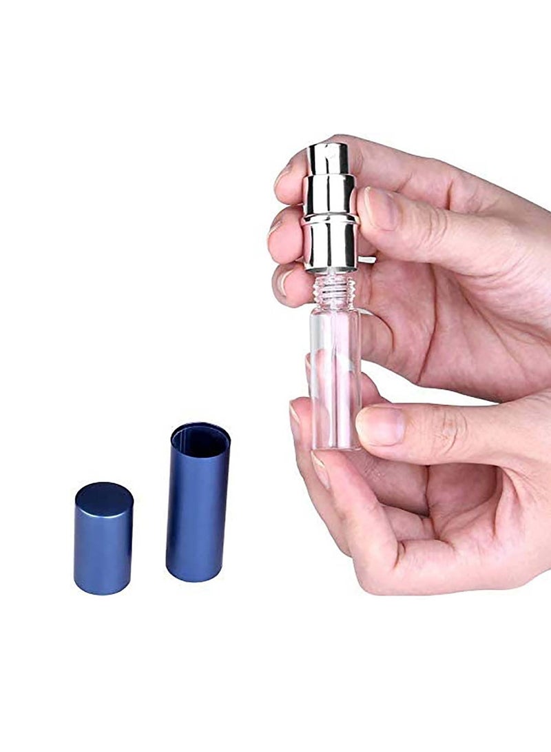 SYOSI Mini Perfume Atomisers Bottles Refillable Fine Mist Spray Bottles Portable Travel Atomizer Bottle Set with Funnel and Perfume Diffuser Pump - Image 4