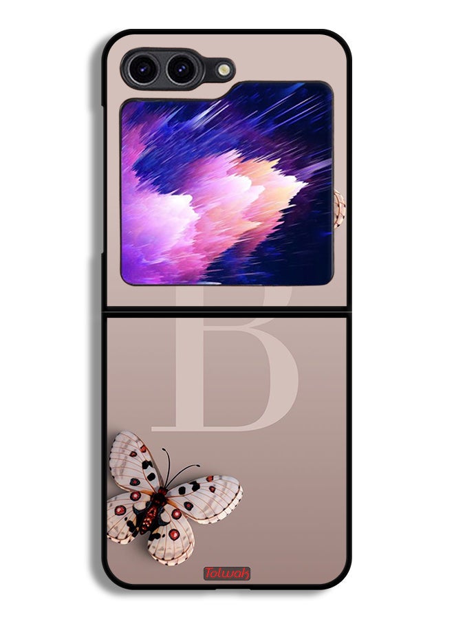 Tolwak غطاء حماية لجهاز سامسونج جالكسي Z Flip6 مزخرف بالفراشات - Image 1