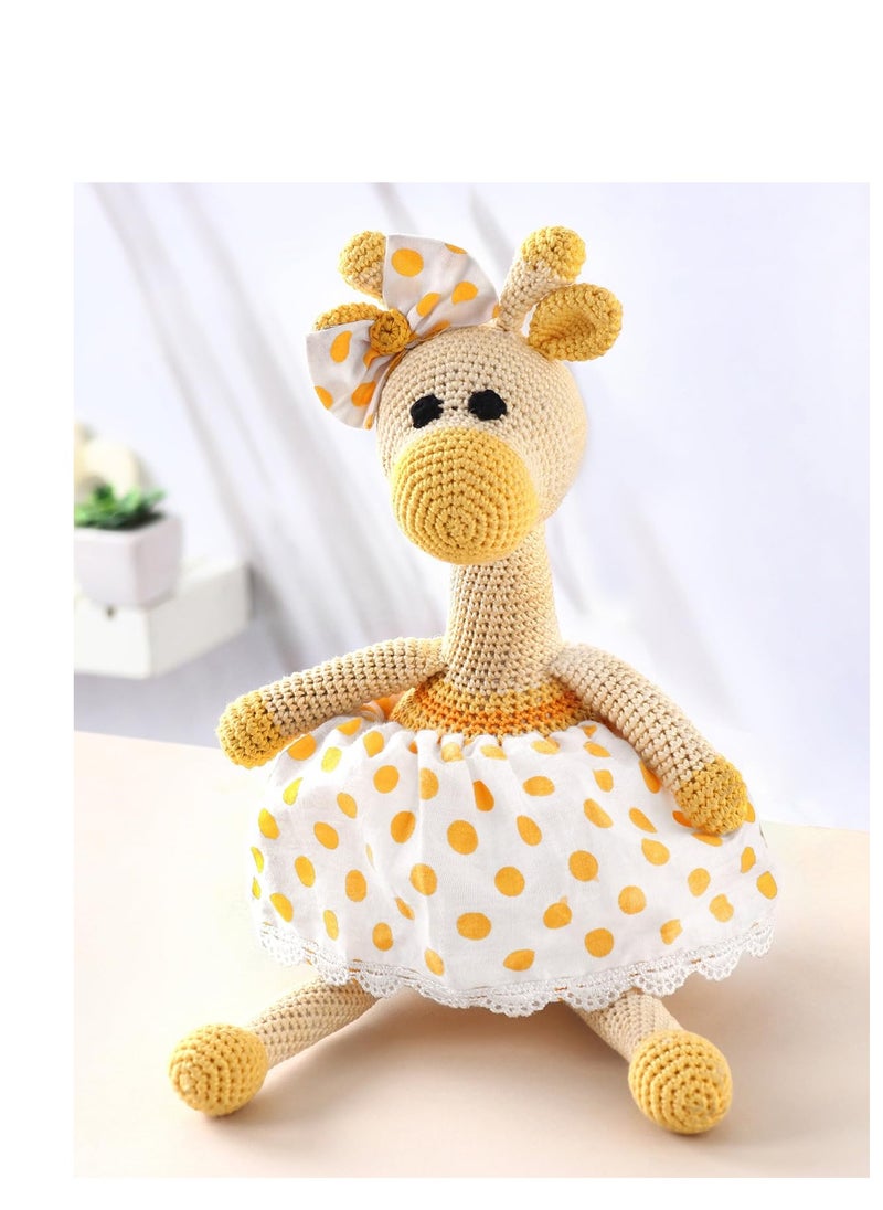 Bonfino Bonfino Premium Crochet Giraffe Toy | Stuffed Animal Toy for Newborn  - Image 1