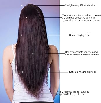 MOROCCAN KERATIN علاج الشعر المغربي بالكيراتين السريع لتنعيم الشعر وت straightening خالي من الفورمالديهايد صيغة بدون انتظار نتائج فورية 120 مل × 4 مع شامبو م clarifying شامبو خالي من الكبريتات وبلسم - Image 5