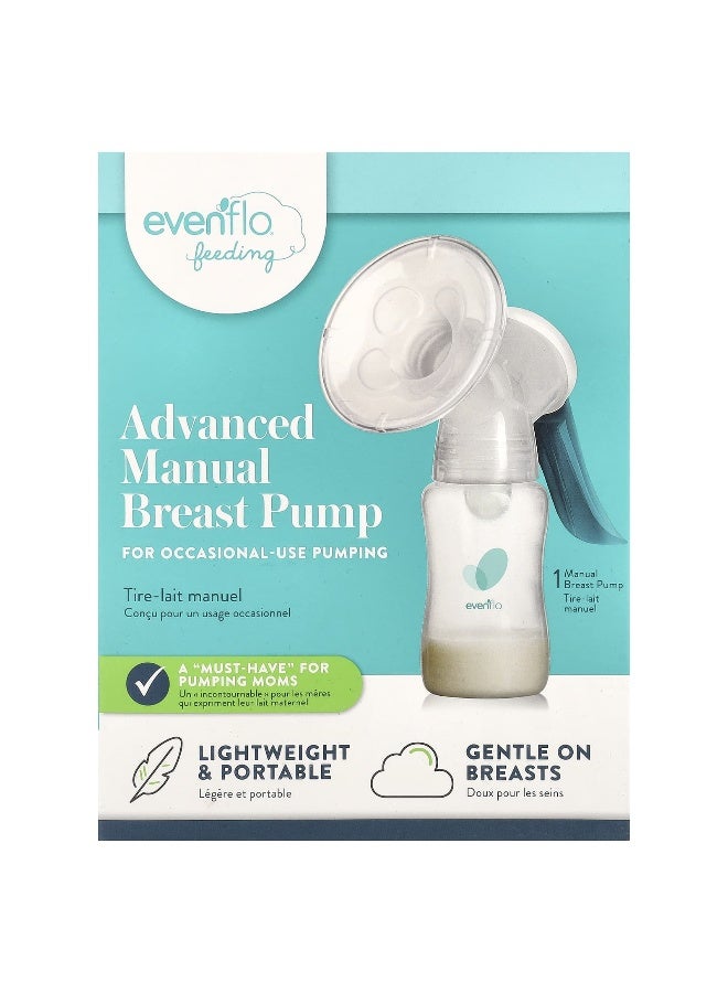 Evenflo Feeding إيفنفلو للتغذية، مضخة ثدي يدوية متقدمة، 1 مضخة ثدي يدوية - Image 1