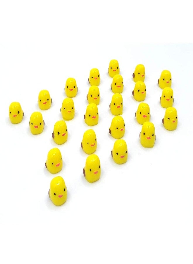 EMiEN Animal Miniature Ornament for DIY Dollhouse Decoration Fairy Garden Plant Décor, Nice Decoration Accessories for Desk,Cabinet,Kids Room,Party etc. Christmas/Birthday (25PCS Little Chickens) - Image 1