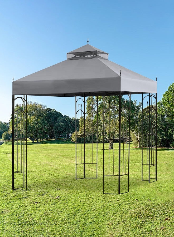 SCOCANOPY Replacement Cover for Arrow Gazebo Modle # LCM449B, HD-61821, GGHL00019, (Grey) - Image 5