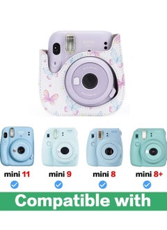 SYOSI Case for Fujifilm Instax Mini 11/9 / 8 Instant Film Cameras with Accessory Pocket and Detachable/Adjustable Shoulder Strap (Butterfly)  - Image 2