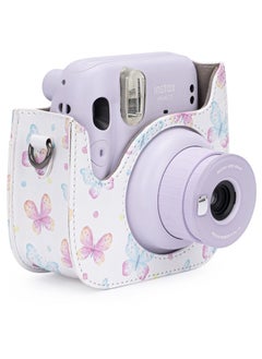 SYOSI Case for Fujifilm Instax Mini 11/9 / 8 Instant Film Cameras with Accessory Pocket and Detachable/Adjustable Shoulder Strap (Butterfly)  - Image 4