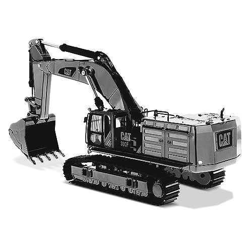 Diecast Masters CAT Caterpillar 390F L Hydraulic Tracked Excavator Gunmetal Commemorative Series 1/50 85547 - Image 1