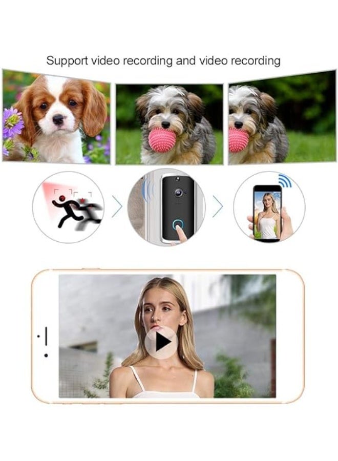 Smart Wireless WiFi Doorbell Camera Kit - 720P HD Video Intercom - Easy-to-Use Remote Control Security Door Phone - Image 3