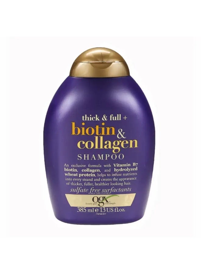 Ogx Ogx Biotin and Collagen Hair Shampoo- 385ml 