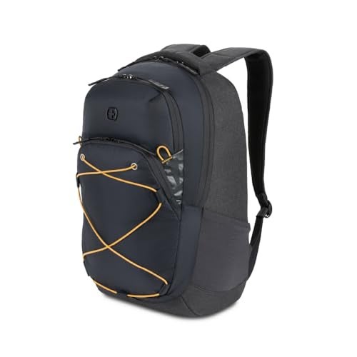 SWISSGEAR حقيبة ظهر لابتوب SwissGear 8175 بلون الفحم والهيذر 18 بوصة - Image 1