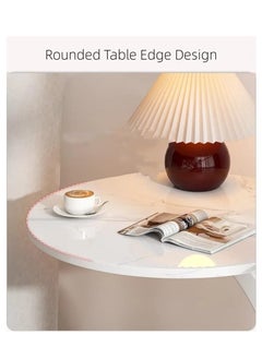 BAIG Sleek C-Shaped Accent Table – Space-Saving Side Table for Office and Living Room  - Image 3