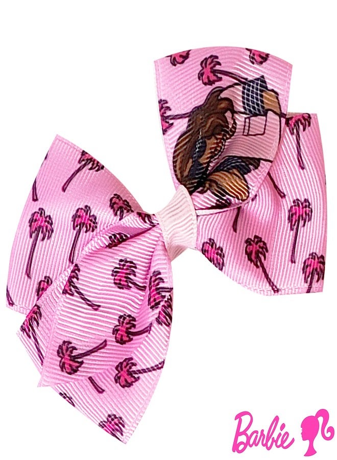 Luv Her Barbie Kids Bows - Hair Accessories Gift Set - Princess Hair Bows - 7 Pcs 4 Inch Bundle - Hair Bows for Girls - Barbie Hair clip - Alligator Clip - Ages 3 + - Image 4