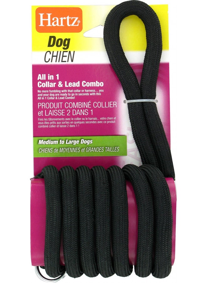 Hartz All-In-One Collar and Lead Combo for Medium to Large Dogs