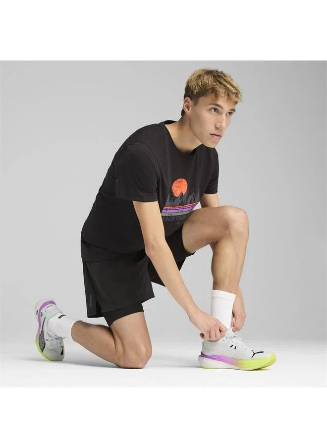 Puma PUMA Black GRAPHICS Outdoor Running Tee Men for Men | Best Price UAE