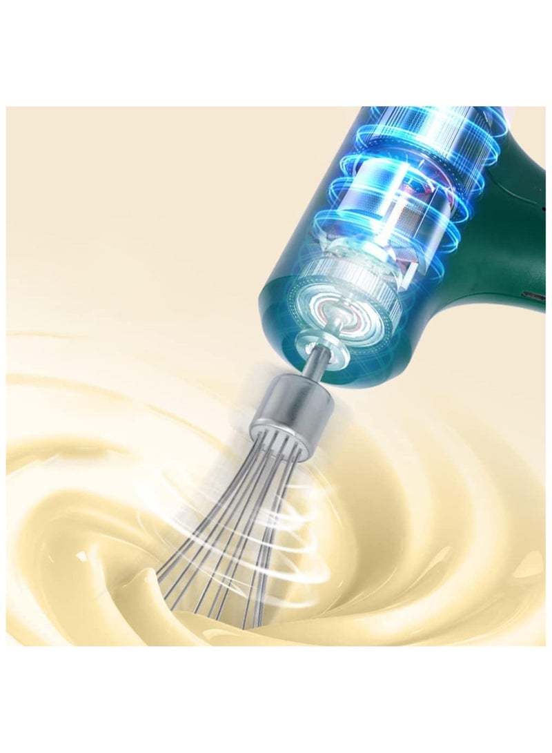 عام مضرب يدوي كهربائي، مضرب بيض كهربائي صغير لصنع الكريم والكعك والبسكويت في المطبخ، أداة مطبخية لخفق الكريم والكعك والبسكويت. - Image 4