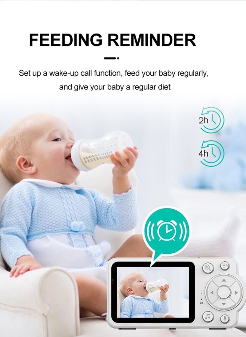 Sharpdo 480P Smart HD Remote Baby Intercom Monitor, 2.8" Display, Vox Mode and Two-Way Intercom 2600mah  - Image 4