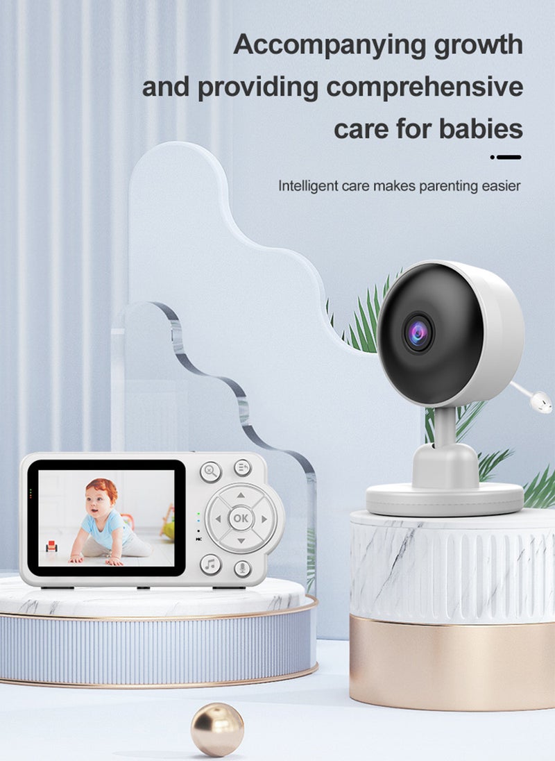 Sharpdo 480P Smart HD Remote Baby Intercom Monitor, 2.8" Display, Vox Mode and Two-Way Intercom 2600mah  - Image 2