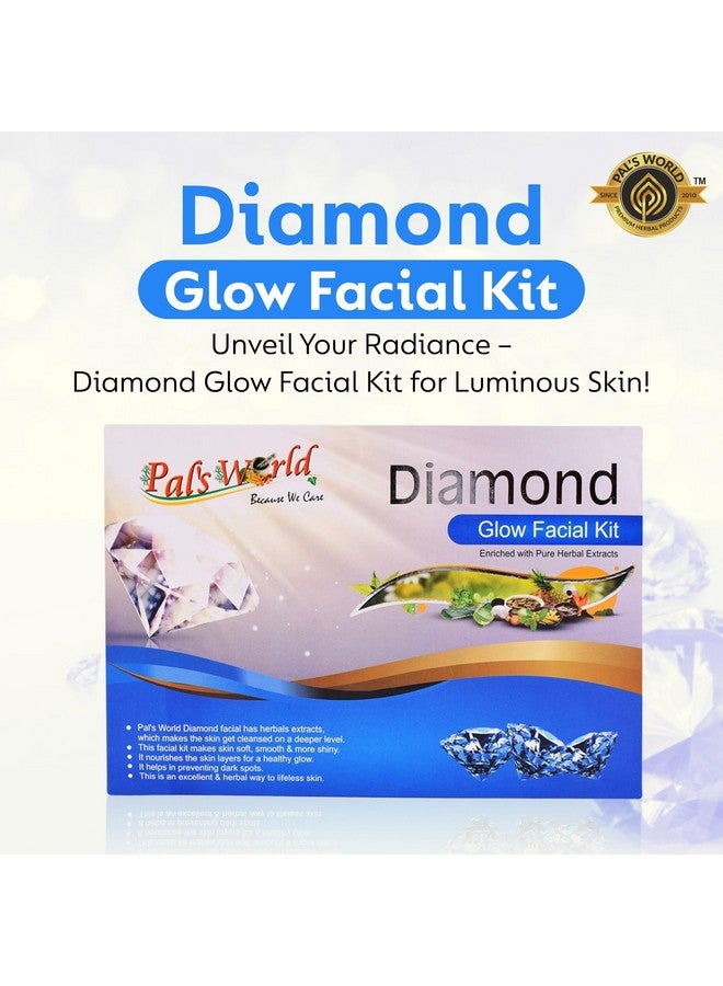 Pal's World Diamond Facial Kit for All Skin Types - Gentle, Nourishing, and Refreshing Skincare Solution - Pack of 1 - Image 2