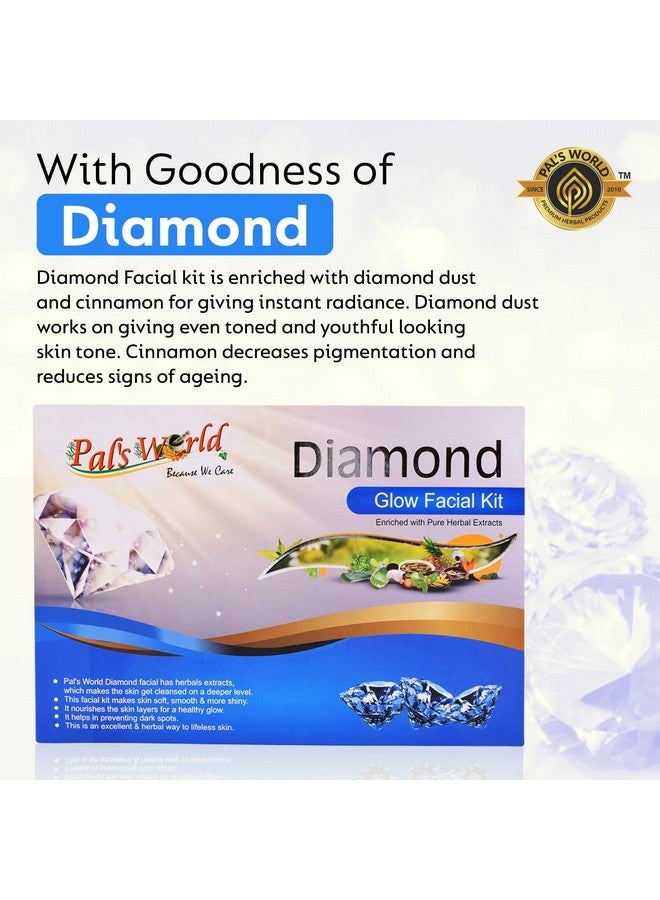 Pal's World Diamond Facial Kit for All Skin Types - Gentle, Nourishing, and Refreshing Skincare Solution - Pack of 1 - Image 3