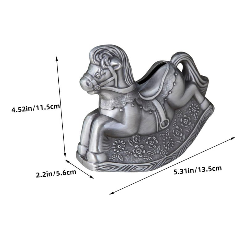 Handmade Piggy Bank Antique Color Cute Money Saving Box Educational Piggybank for Kids - Image 3