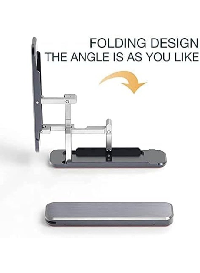TIGER 1Pc Cell Phone Kickstand, Multi-Angle Aluminum Kickstand (Adjustable Angle) (Vertical and Horizontal Stand) Black - Image 4