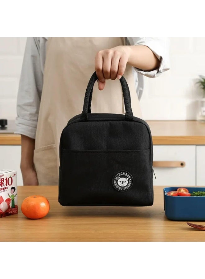 Insulated Lunch Bag for Men, Women & Kids, Portable Waterproof Food Storage Bag, Foldable Thermal Lunch Box Organizer, Leak-Proof Cooler Tote for Work, School, Travel, Picnic, Beach, Reusable Lunch Cooler Bag for Adults and Children - Image 3
