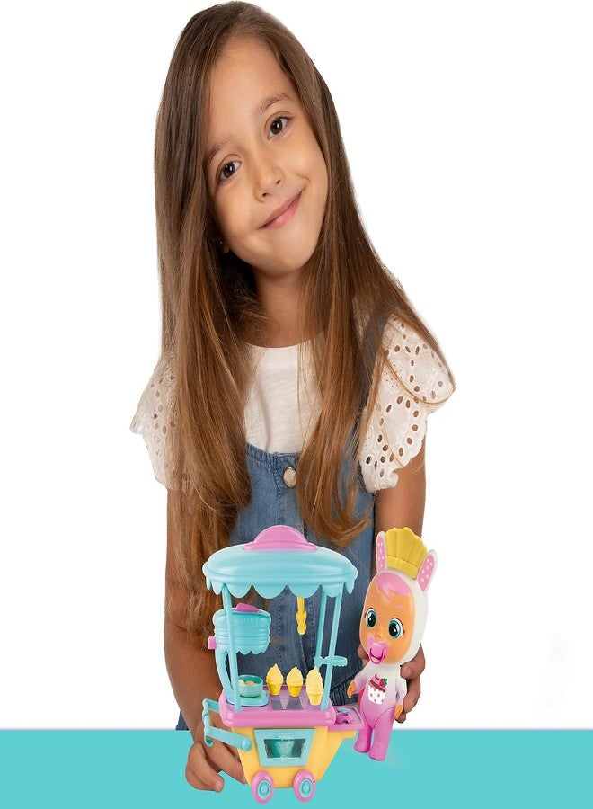 CRY BABIES Magic Tears Coneys Confectionery Trolley Play Set Mini Collectible Doll & Pastry Trolley with Steam and Light Effects Gifts Toy for Girls and Boys from 3 Years - Image 2