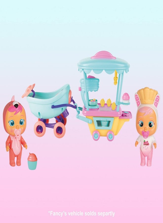 CRY BABIES Magic Tears Coneys Confectionery Trolley Play Set Mini Collectible Doll & Pastry Trolley with Steam and Light Effects Gifts Toy for Girls and Boys from 3 Years - Image 4