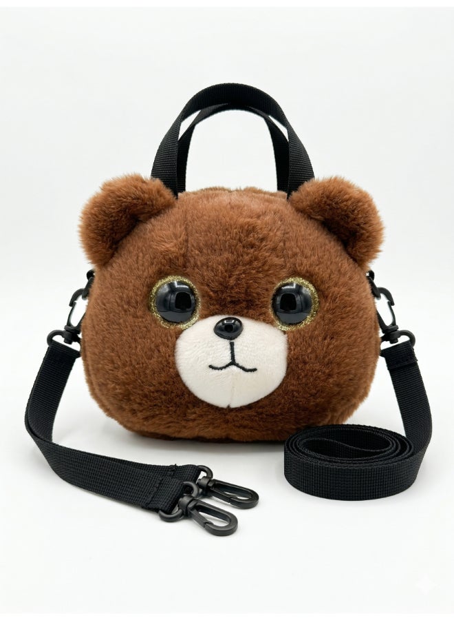 Fluffmals لعبة حيوانات محشوة فلوفمالز - حقيبة دب 15 سم - Image 1