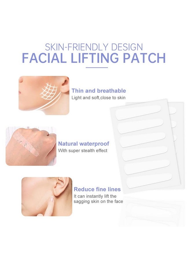 Generic - Face Lifting Tapes, 60pcs Face Lift Stickers Ultra-thin Invisible Face Tape for Instant Face Lifting, Hiding Facial Neck Wrinkles V-face Tightening Lifting Saggy Skin (Finger Shaped Face Tapes) - Image 1