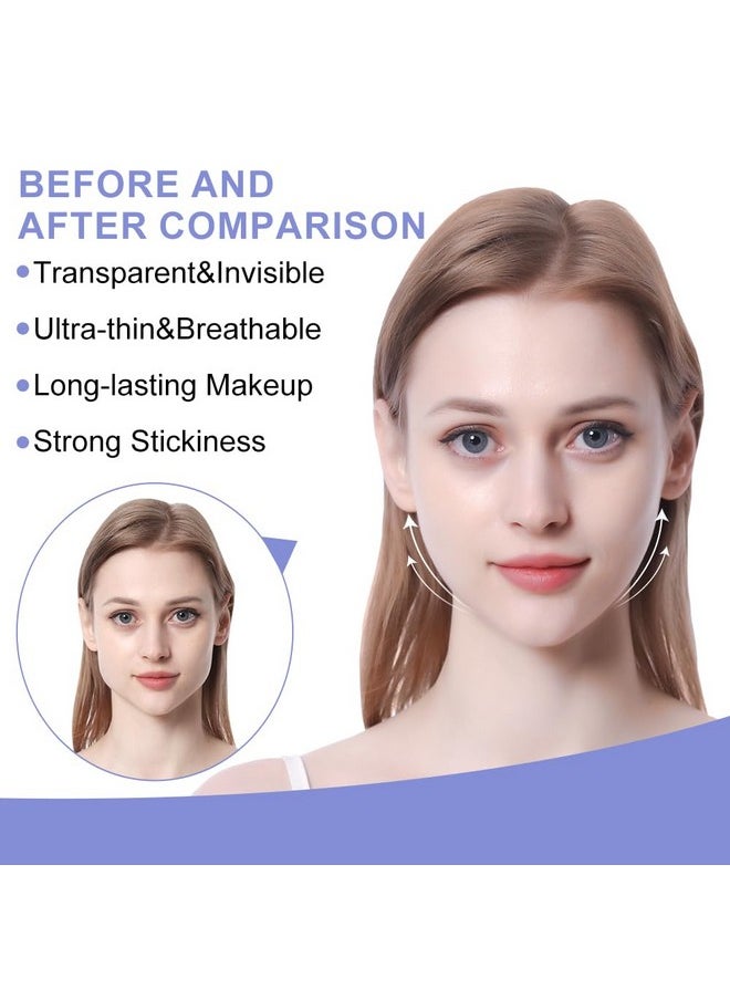 Generic - Face Lifting Tapes, 60pcs Face Lift Stickers Ultra-thin Invisible Face Tape for Instant Face Lifting, Hiding Facial Neck Wrinkles V-face Tightening Lifting Saggy Skin (Finger Shaped Face Tapes) - Image 1