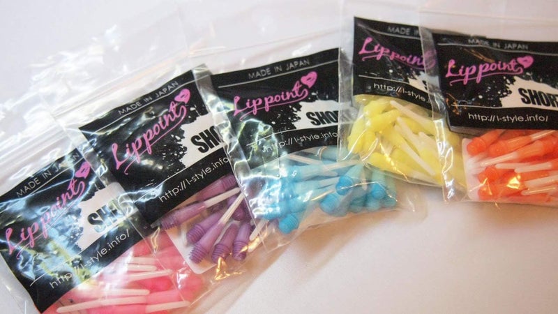LSTYLE Short Lippoint Dart Tips – 2-Tone Yellow | 2BA Soft Tip Points – 1 Pack (30 Tips) - Image 2