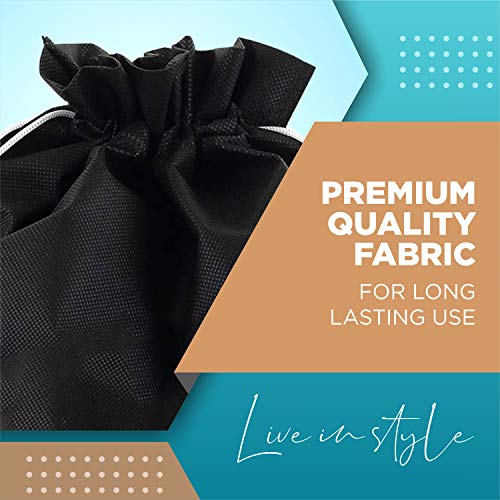 Lify Travel Shoe Bags, Portable Travel Shoe Tote Bags - Packing Organizers for Men and Women- Plain- Pack of 6 Piece - Image 3