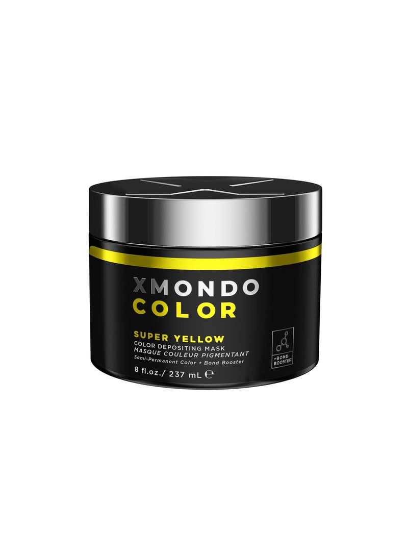 XMONDO XMONDO Color Super Yellow Depositing Mask  SemiPermanent Yellow Dye  Infused with Bond Booster Technology  Hyaluronic Acid for Nourishment Revitalization  Repair Vegan Formula 8 Fl Oz 1Pack 