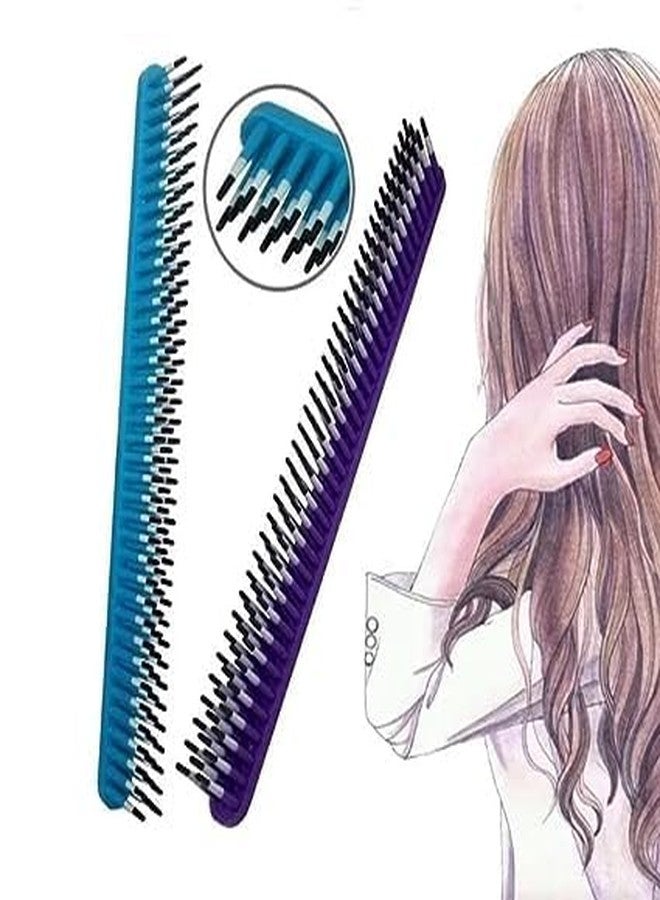 BANIRA مشط بانيرا الاحترافي المصنوع من ألياف الكربون، مضاد للكهرباء الساكنة، بثلاثة صفوف من الأسنان لتصفيف الشعر الناعم والرفيع وغير القابل للكسر، متطور ومريح للعناية بالشعر، فرشاة شعر احترافية، أمشاط جيب - متعدد الألوان - Image 5