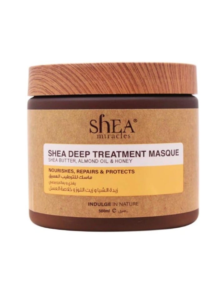 ShEA miracles Hair Masque Almond Oil & Honey 500ml - Image 1