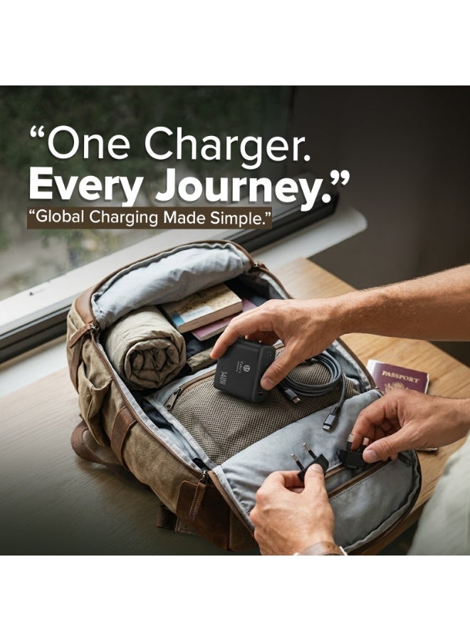 Toby's Toby’s 140W USB-C GaN Fast Charger 4-Port Multi Device Power Adapter with Touch Control, High-Speed Charging for Laptops, Smartphones & Tablets Compatible with MacBook, iPhone, Galaxy, Pixel & More - Image 3