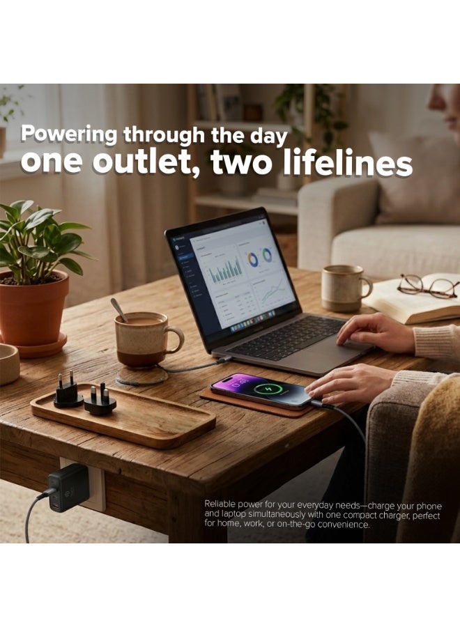 Toby's Toby’s 140W USB-C GaN Fast Charger 4-Port Multi Device Power Adapter with Touch Control, High-Speed Charging for Laptops, Smartphones & Tablets Compatible with MacBook, iPhone, Galaxy, Pixel & More - Image 4