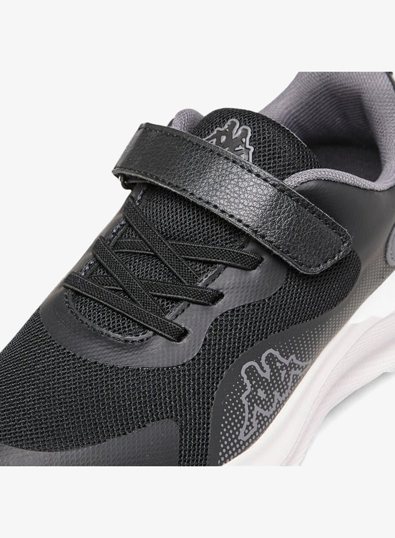 Kappa Boys' Logo Print Sport Shoes with Hook and Loop Closure - Image 4