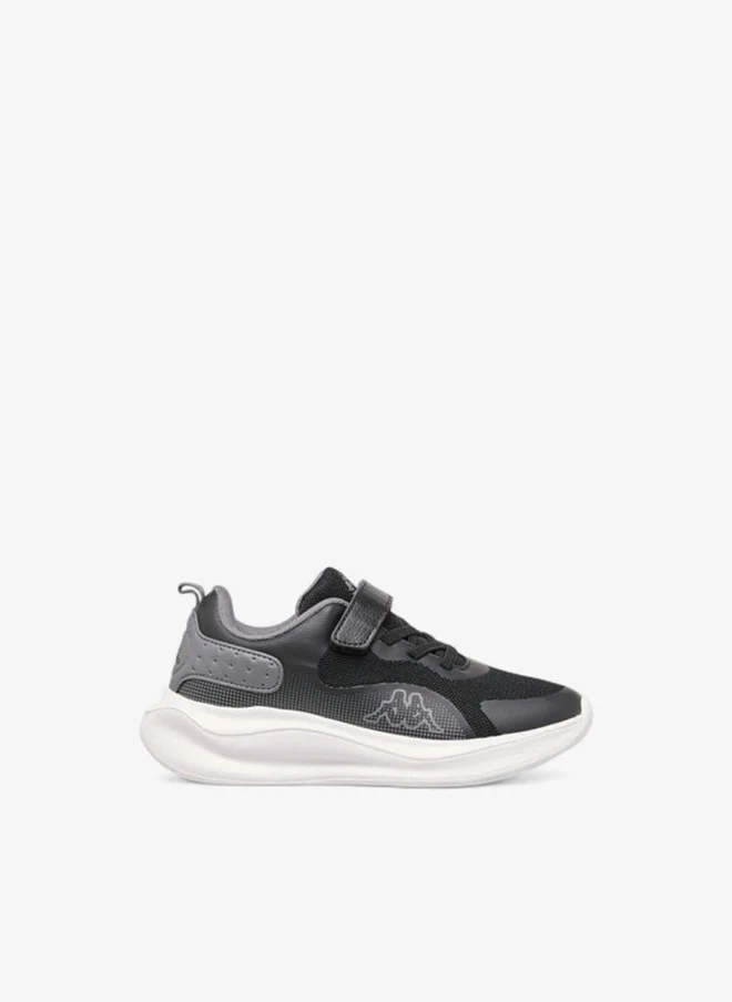 Kappa Boys' Logo Print Sport Shoes with Hook and Loop Closure