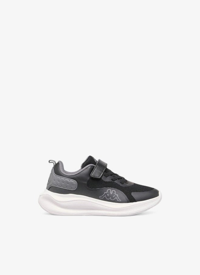 Kappa Boys' Logo Print Sport Shoes with Hook and Loop Closure - Image 1