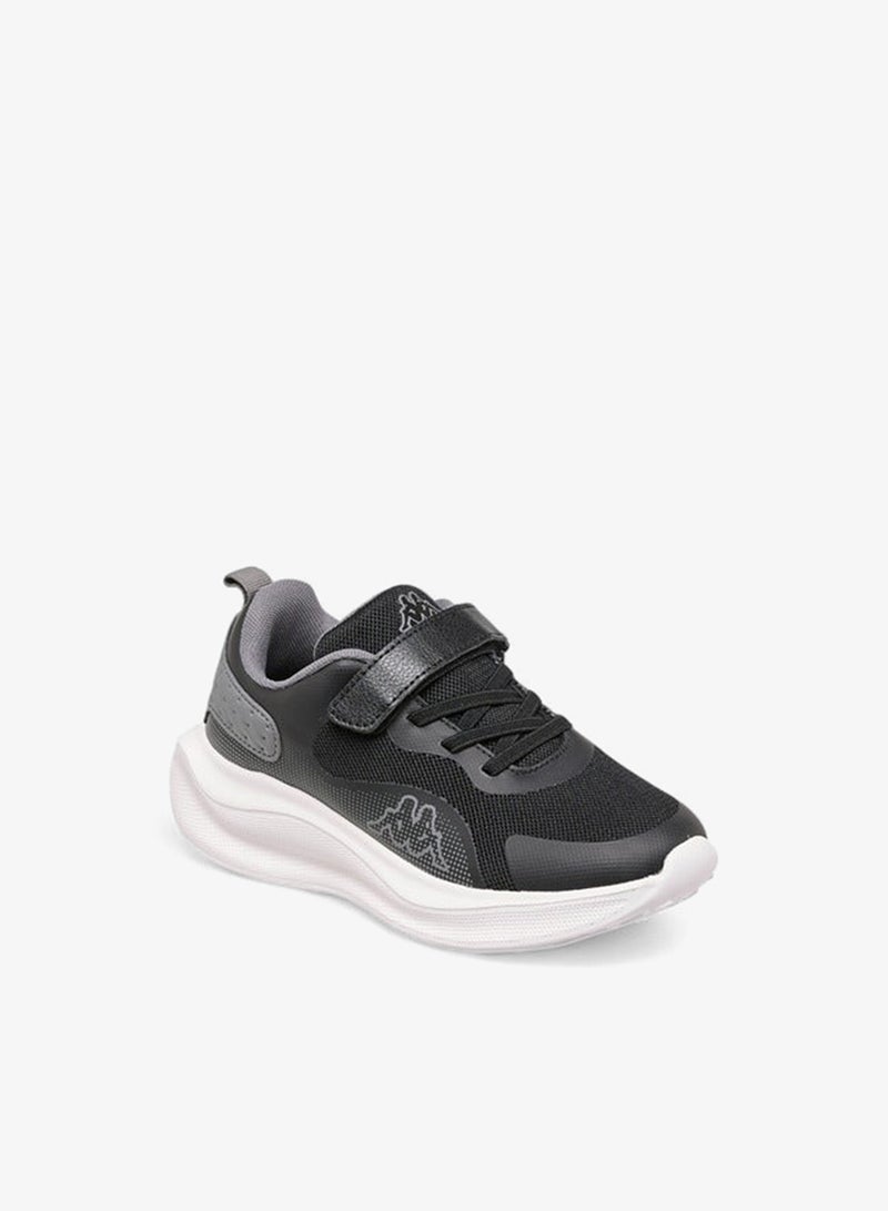 Kappa Boys' Logo Print Sport Shoes with Hook and Loop Closure - Image 2