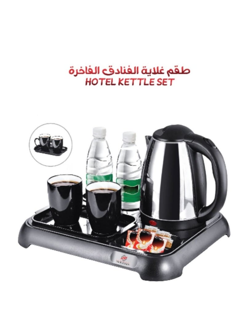 Kettle set with 2 cups and base1.8 liter capacity