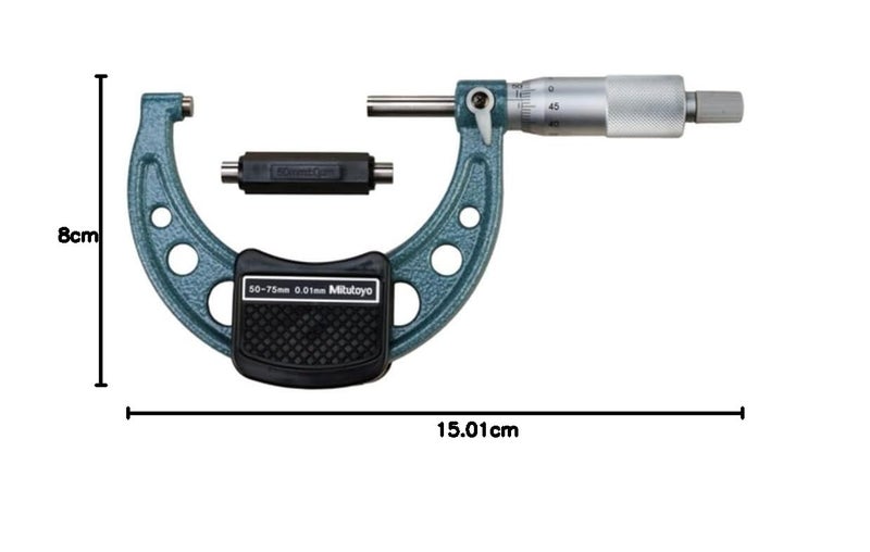 Mitutoyo 103-129 Outside Micrometer with Baked-enamel Finish and Precision Measurement - Image 5