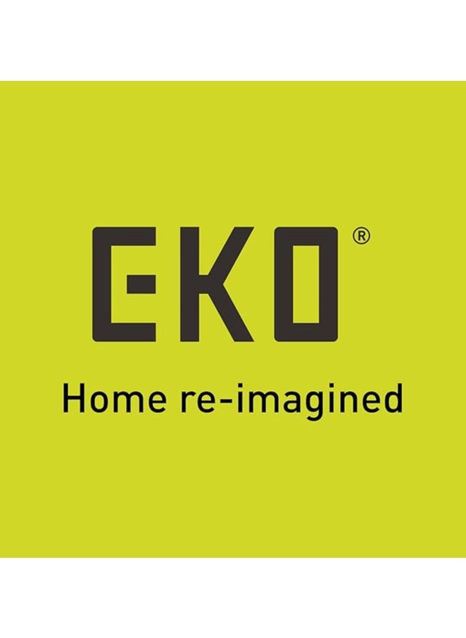 EKO - HANA SLIM SERIES | Brushed Matte Finish | Soft-Closing | Fingerprint-Resistant | Step Trash Bin | Versatile For Kitchens & Bathrooms | 15 Liters | Black - Image 1