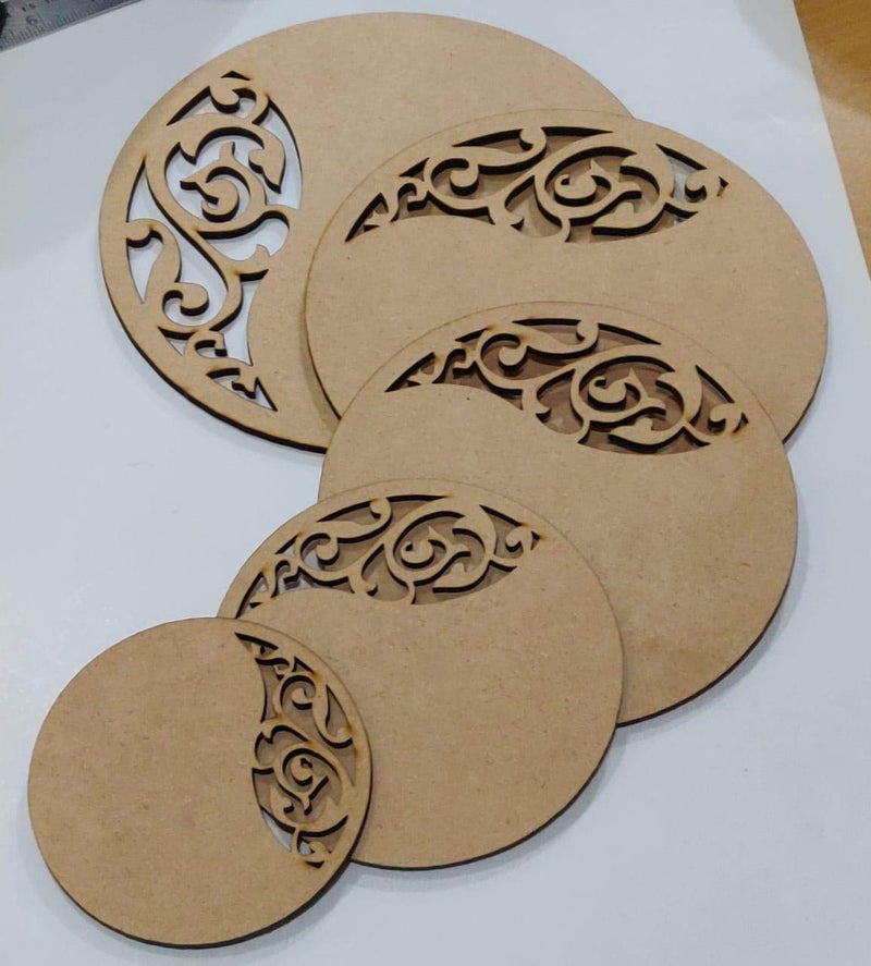 Excellentcrafts Round MDF Art Board for DIY Crafts (Size 6x6 Inches and Thickness 4mm) - Image 3
