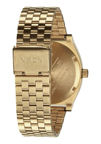 NIXON ساعة نيكسيون تايم تيلر A0451931-00. ذهبية فاتحة وزرقاء كوبالت للنساء (37 مم. حزام معدني ذهبي فاتح/وجه ساعة زرقاء) - Image 3