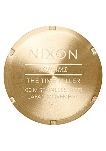 NIXON ساعة نيكسيون تايم تيلر A0451931-00. ذهبية فاتحة وزرقاء كوبالت للنساء (37 مم. حزام معدني ذهبي فاتح/وجه ساعة زرقاء) - Image 4