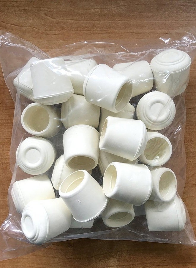 Shepherd Hardware 8622E Leg Tips 1-Inch Inside Diameter Rubber Chair Leg Caps, 40 Pack, Black - Image 2