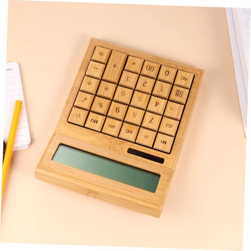 Solar Powered Calculator Portable Office School Home Travel Gadget Blue - Image 5